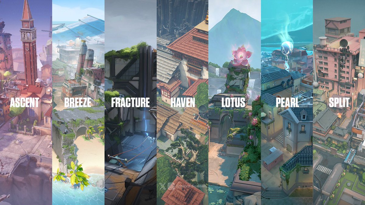 VALORANTLeaksEN's tweet image. Current Competitive Map Pool // #VALORANT
