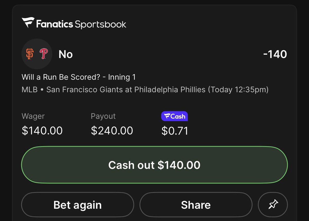 No Runs 1st Inning (NRFI) tweet media