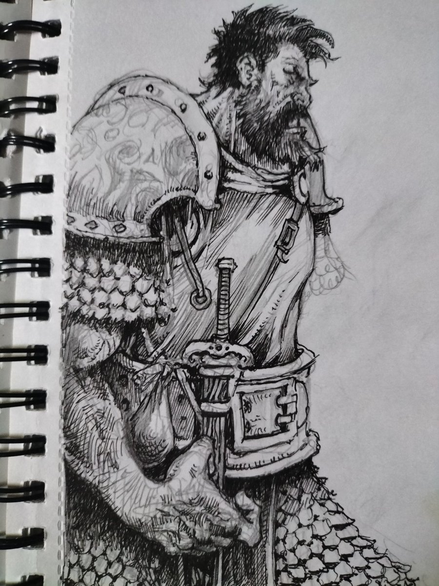 MARCINsRPGart's tweet image. Sketchbook stuff 
I'm a little on the edge here.
Of the page.

#ttrpg #ttrpgart #ttrpgartist