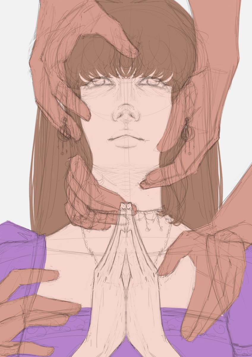 Belu7o7's tweet photo. boceto, color base y dibujo final #dibujodigital #krita #sketch #colorbase https://t.co/NarQJatD5r