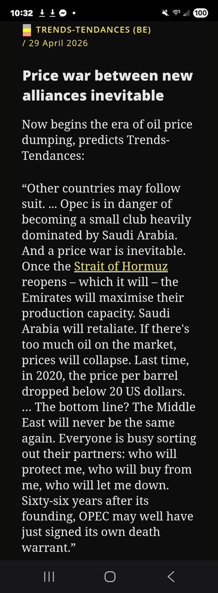 RobertCFried's tweet image. United Arab Emirates 
i.e. Abu Dhabi, UAE 
Exits OPEC: 
Winners and Losers❓️
#SaudiArabia #MiddleEast #Crises #War #Energy #Iran #Venezuela #UAE #UnitedArabEmirates #Global #Infrastructure #Travel #Transport #InternationalRelations #Industry #Trade #Inflation #Economy ▶️