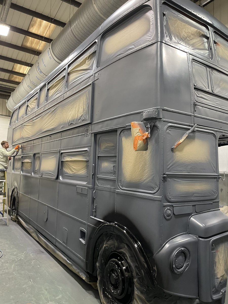 TruckEast's tweet image. This bus came in for a bit of TLC at our Wellingborough bodyshop!

We had to pleasure of giving the 'dynamibus' a refresh for it's 60th Birthday
Swipe to see the process (and a little throwback)➡️

#TLC #60birthday #repaint #bodywork