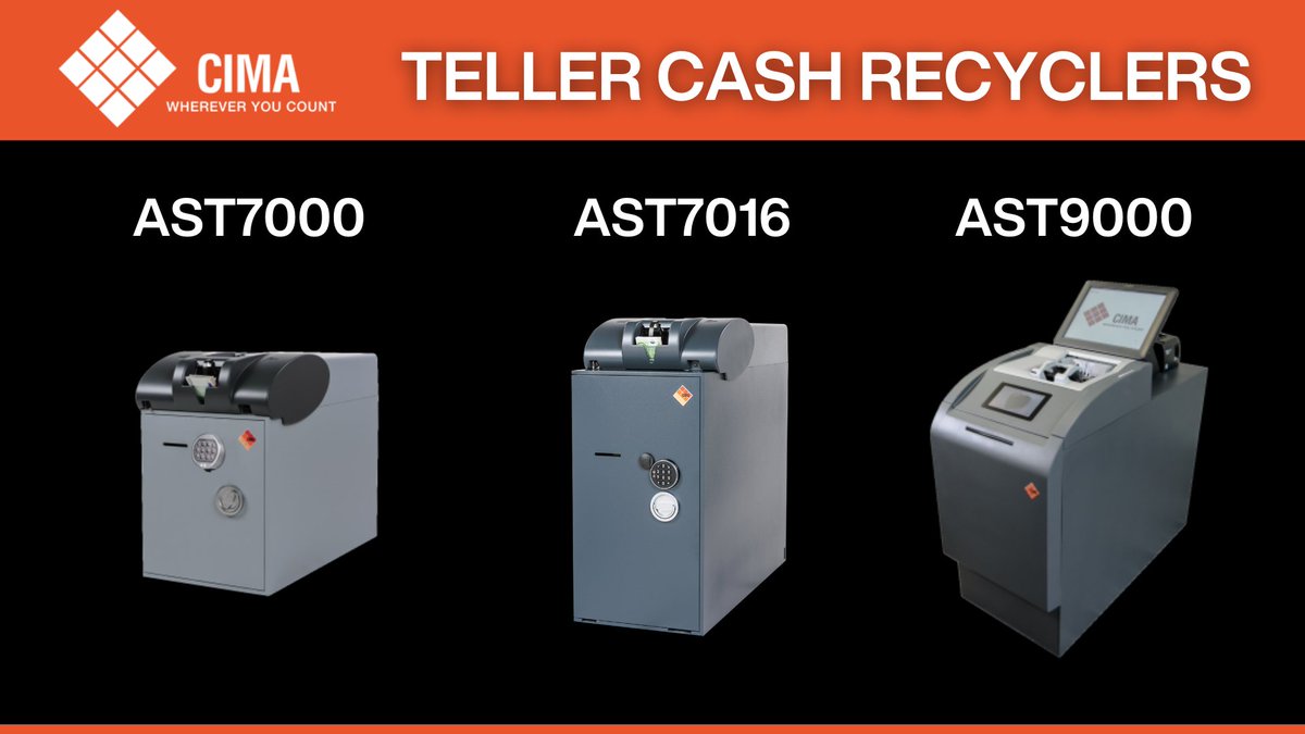 CashCima's tweet image. #CIMA Teller Cash Recyclers automate cash-in and cash-out to speed transactions, reduce manual handling and errors, strengthen security with validation, and streamline balancing + reconciliation.
cima-america.com/products/telle…
#CashAutomation #CashManagement #Banking #Treasury