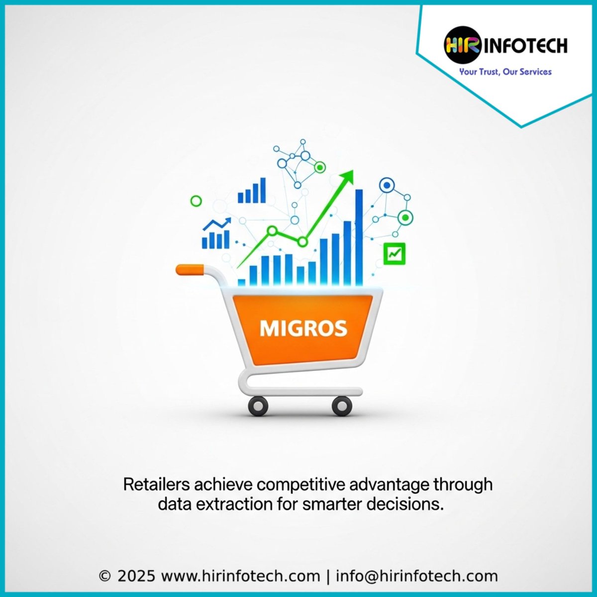 hirinfotech's tweet image. Migros' shift proves data precision is vital for retail. Real-time data extraction powers dynamic pricing, assortment &amp;amp; sentiment. Partner with @HirInfotech for an edge! #Retail #DataAnalytics