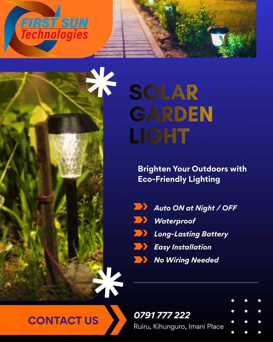 technologi71774's tweet image. Darkness? Not in your compound. 🌙

Solar garden lights = zero bills, all vibes. ☀️
📞 0791 777 222
#love #life #fashion #fitness #beauty #travel #viral #style #trending #photooftheday #fyp #explore #Kenya #SolarPower #EnergyIndependence #CleanEnergy #RenewableEnergy #GreenEnergy