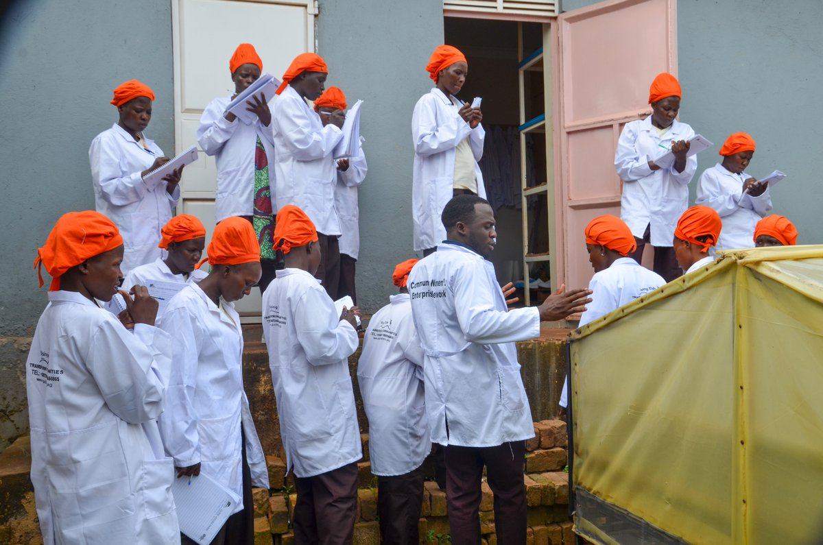 gudie_farm's tweet image. Our SIYEP Cohort 4 condiments trainees visited Community Women's Enterprise Network (CWEN) to learn how to turn condiment-making into a profitable venture. A day of hands-on learning, inspiration, and enterprise-building. #youthempowerment #womensempowerment #YoungAfricaWorks