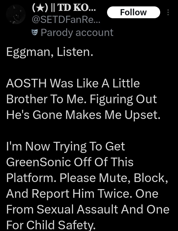 green sonic tweet media