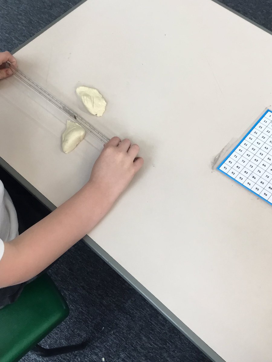 BentleyWestWS2's tweet photo. What a fun maths lesson year 1 have had today! The children have been learning about fractions. We started by cutting a birthday cake in half and then cutting play dough shapes into two equal parts. #BWMaths https://t.co/rSRiagOsht