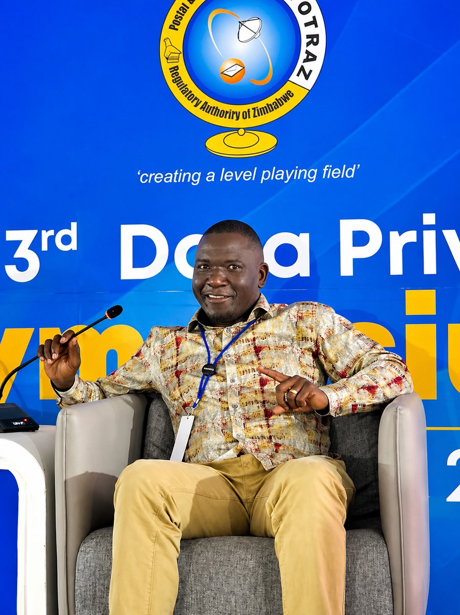ZvitamboZim's tweet photo. We participated in the POTRAZ 3rd Data Privacy Symposium in Bulawayo, represented by our DPO, @batsim74. 

As a licensed and compliant data controller, we remain committed to protecting data subject rights.
#DataPrivacy #Zvitambo #POTRAZ #Compliance https://t.co/qf3jUGvqLl