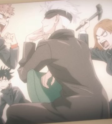 why does gojo sit like that