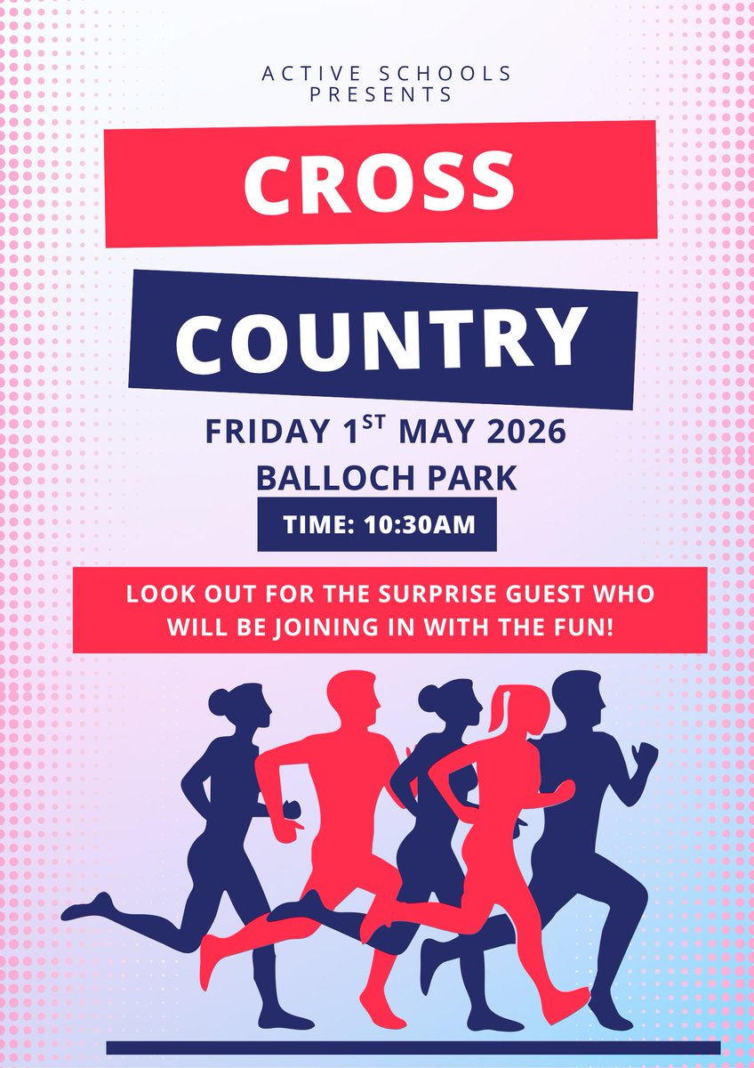 DalreochPrimary's tweet image. Join us for the @activeschoolsWD  Cross Country event tomorrow at Balloch Park from 10:30am onwards. It's sure to be an exciting and fun event for all! #crosscountry