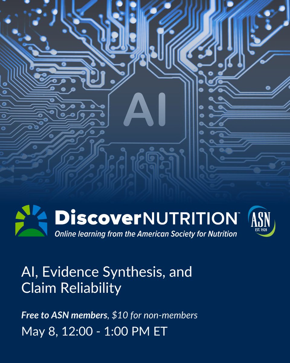 American Society for Nutrition tweet media
