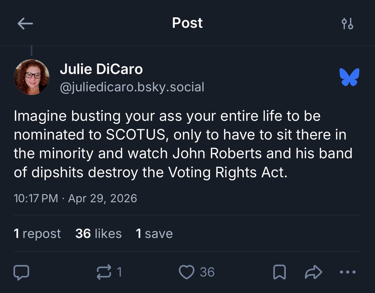 Julie can’t imagine this because she’s never busted her ass once in her entire life