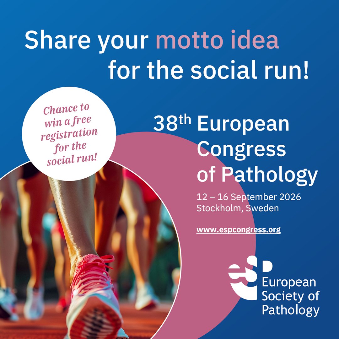 ESP_Pathology's tweet image. 🏃Following the great success of the inaugural social run “Path to Fight Cancer” at the Vienna Congress in 2025, ESP is excited to continue this new tradition in Stockholm.
This year we invite you to shape the spirit of our social run!

#PathTwitter #PathX #pathology