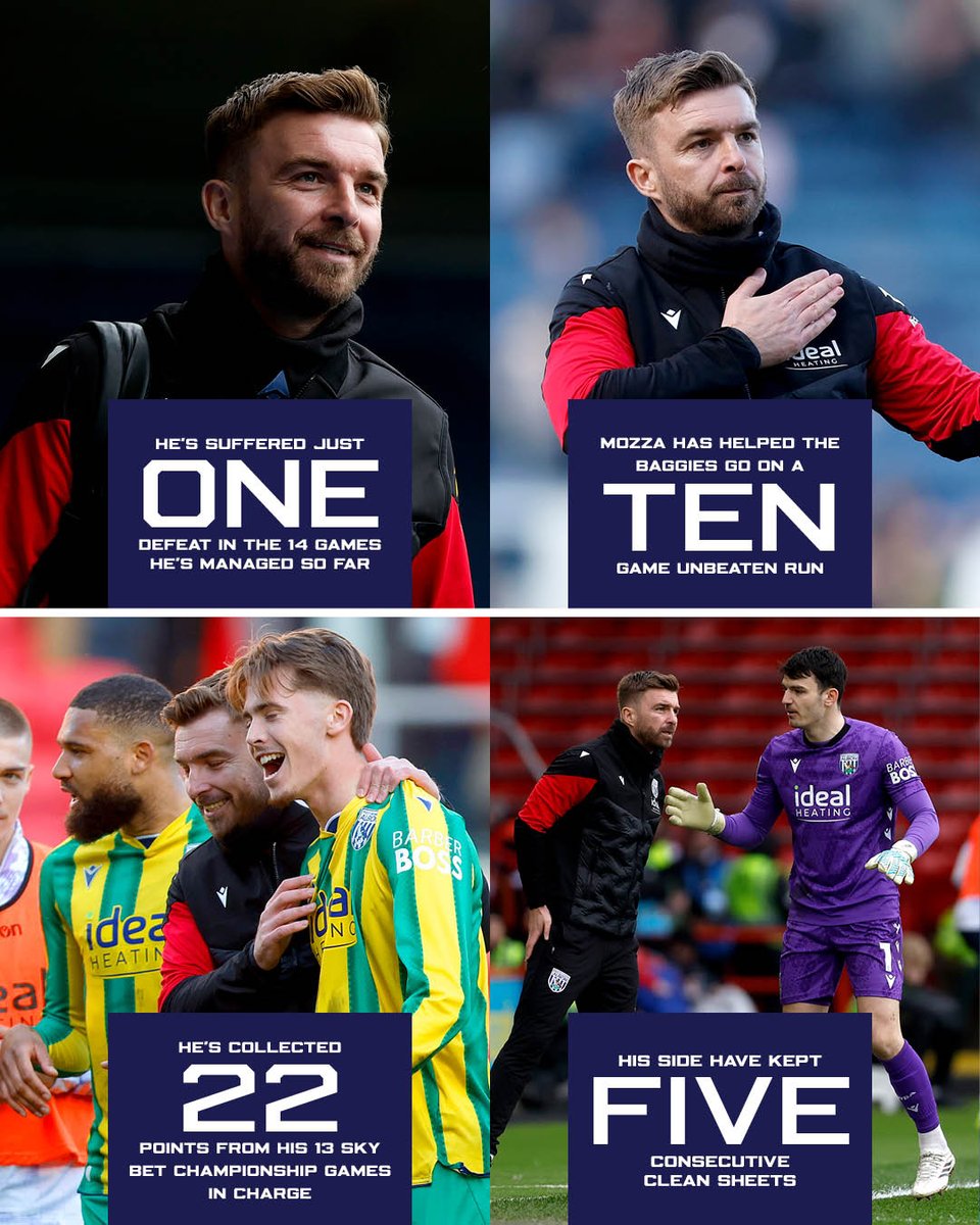 WBA's tweet photo. The gaffer's Albion story so far. 😍