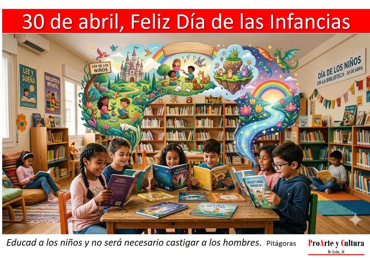 Este 30 de abril, merece una mención esta frase atribuida a Pitágoras: "Educad a los niños, y no será necesario castigar a los hombres", lo cual, tiene un gran sentido y un principio fundamental en la labor educativa.
#diadelniño #diadelasinfancias #30deAbril
