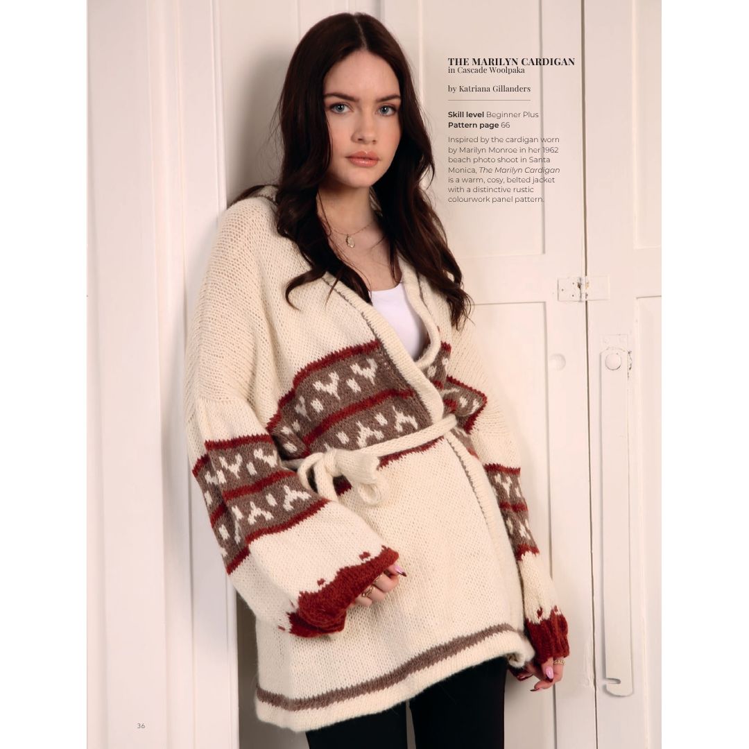 CascadeYarns's tweet image. ✨Experience the beauty and ultra softness of Woolpaka® with 𝐓𝐡𝐞 𝐌𝐚𝐫𝐢𝐥𝐲𝐧 𝐂𝐚𝐫𝐝𝐢𝐠𝐚𝐧 featured in issue 269 of Knitting magazine! Visit your LYS to customize yours with 30 rich colors.😍

#cascadeyarns #knitting #fashion