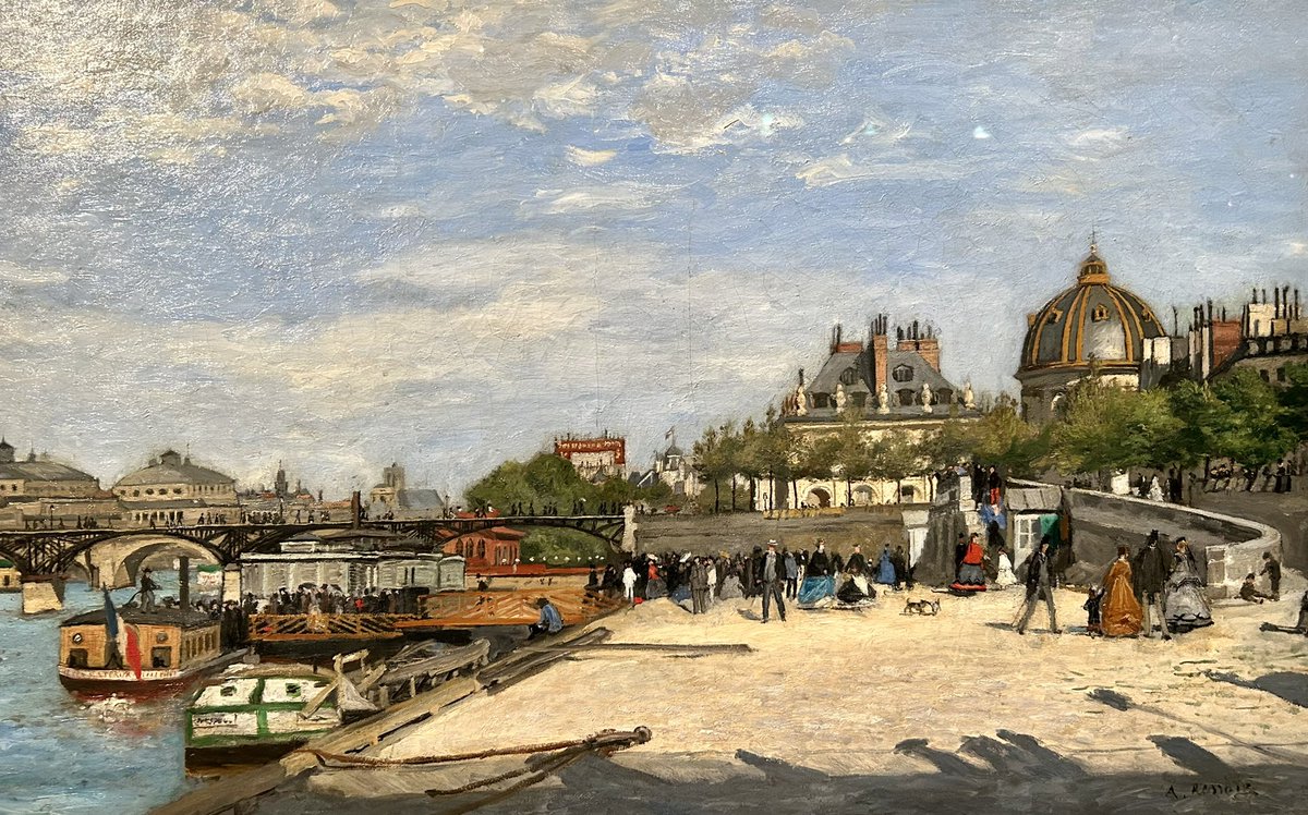 DuprDominique2's tweet image. 🤩 À VOIR Le Moulin de la Galette, le ponts des Arts, les Grands boulevards…Renoir s’intéresse aux #EspacesPublics ( boulevards, cafés, restaurants…) et sait dépeindre la ville comme un lieu de convivialité. Très belle exposition à voir au musée d’Orsay. #Culture #Paris