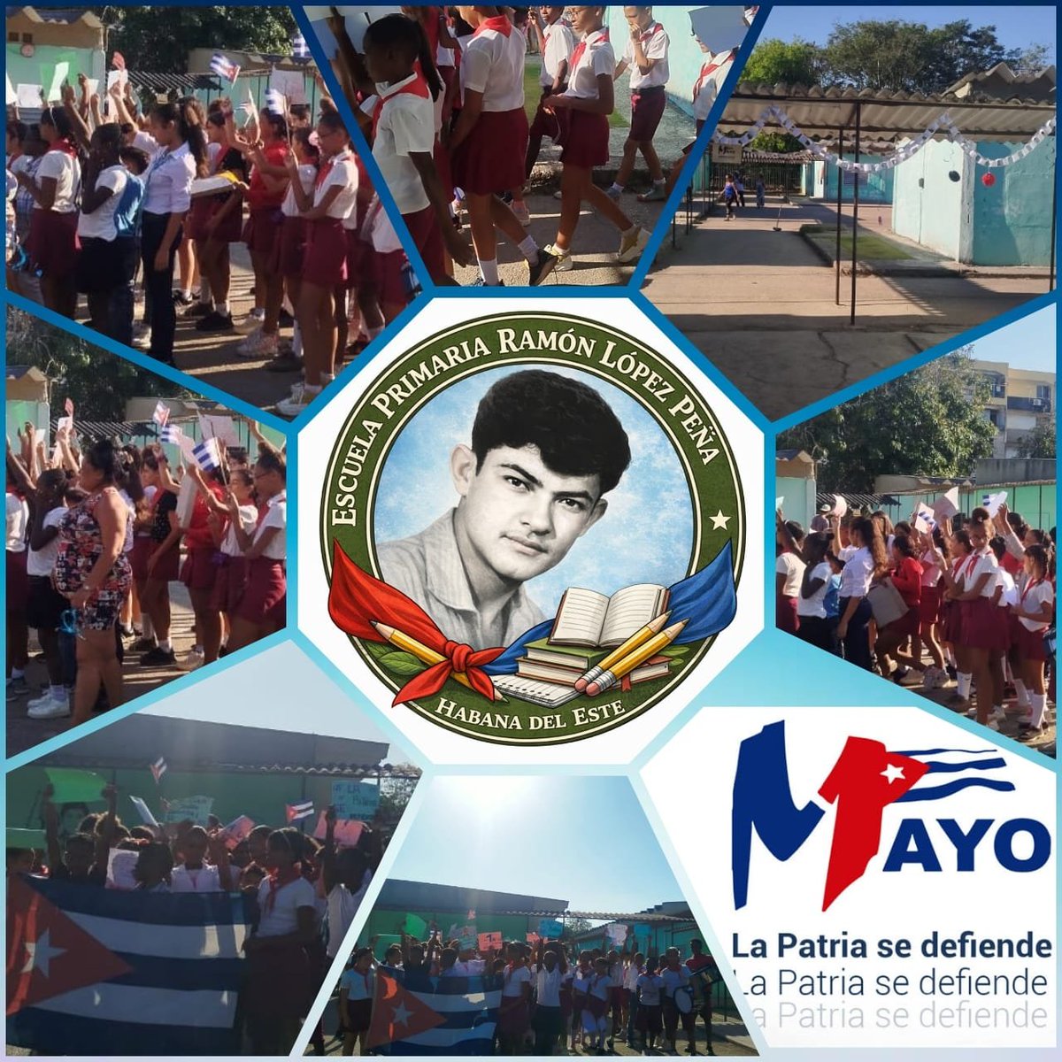 HEdgeRamonLopez's tweet photo. El Colectivo Pioneril Ramón López Peña Presente en la obra de la Revolución.
@CubaMined 
@DgeHE15891 
@HEdgeAEE 
@JuanRoland44493 https://t.co/97L615d961
