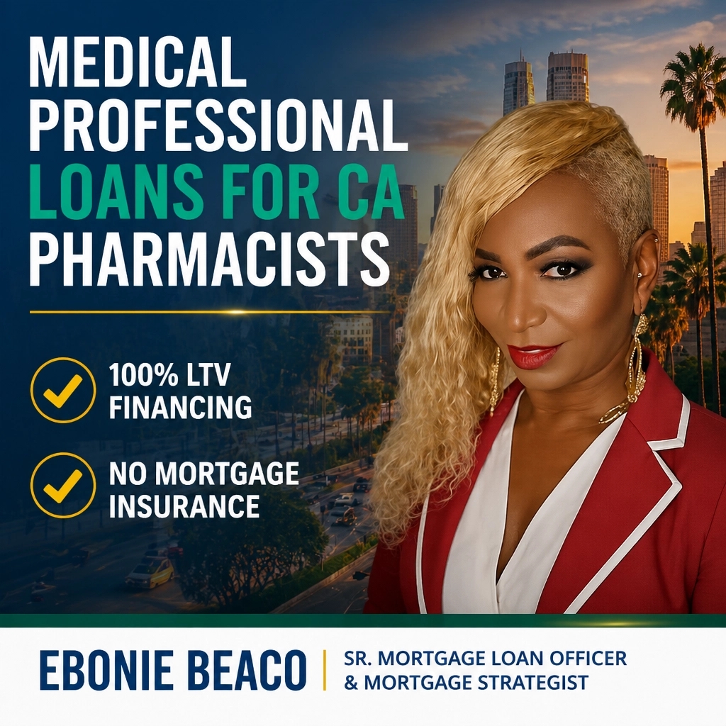 HomeLoansWork's tweet image. CA pharmacists! 💊 Own your home with 100% LTV &amp;amp; no MI. Ebonie Beaco makes homeownership a reality. #California #Pharmacists #EbonieBeaco

Ebonie Beaco | Mortgage Strategist &amp;amp; Senior Loan Officer
NMLS #2389954 | #320841
PH: 312-392-0664 | HomeLoansNetwork.com
