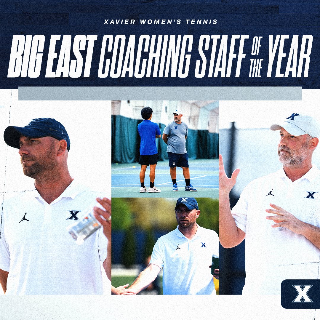 XavierWTEN's tweet photo. Doug Matthews and his staff earn @BIGEAST Coaching Staff of the Year for the fifth time! https://t.co/UVaYUpRghl