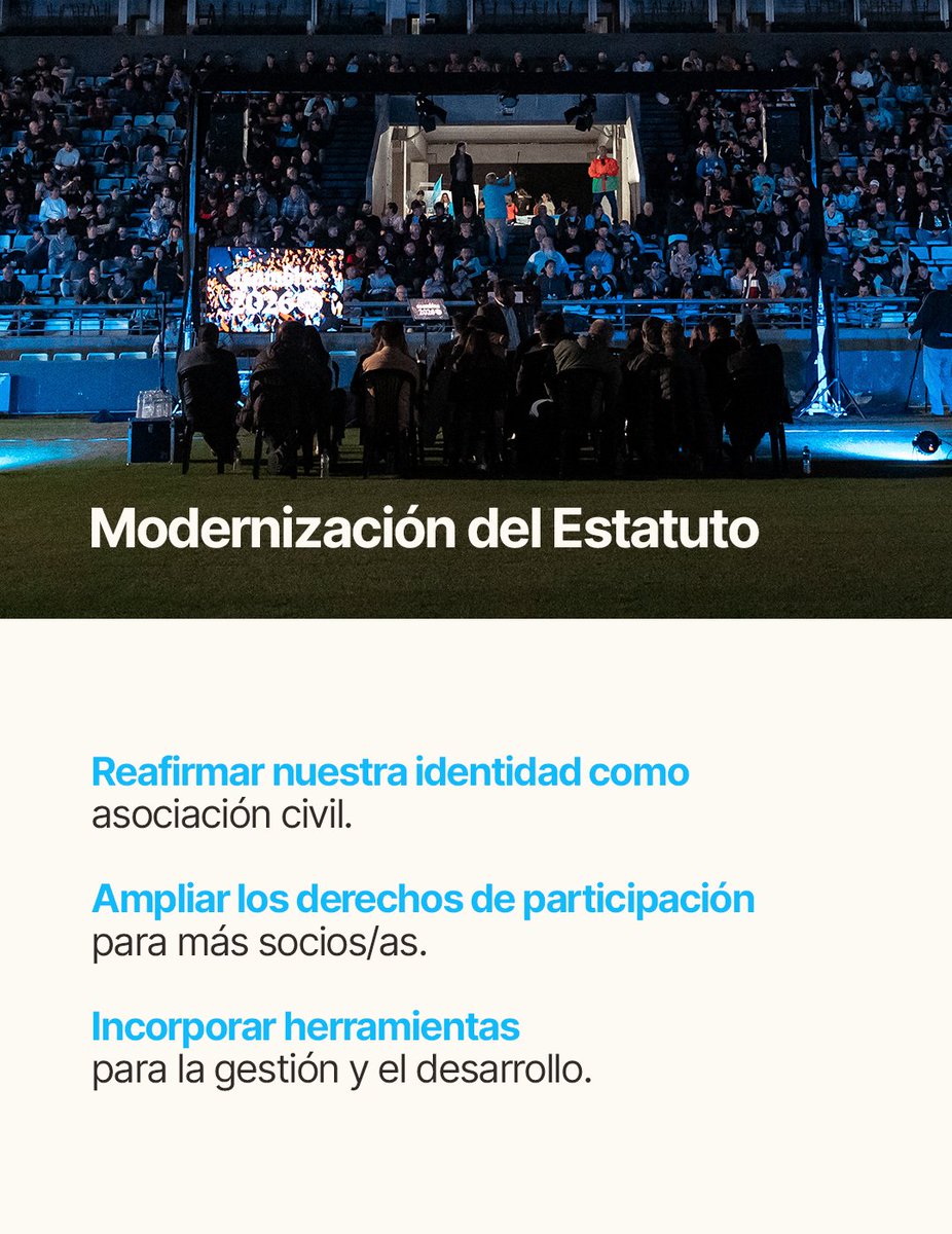 📜 Modernización del Estatuto
Se impulsará, a través de un proceso participativo con la intervención socios, socias y de diversos sectores, la actualización del estatuto, que fue modificado por última vez en 1997. Tendrá el propósito de reafirmar la identidad del Club Atlético