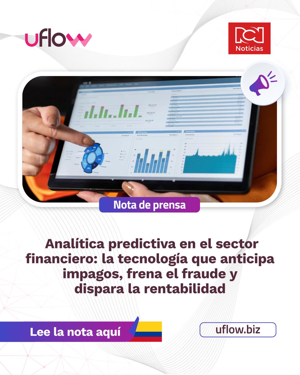 uFlowEngine's tweet photo. Hoy, la tecnología permite anticipar comportamientos, detectar posibles fraudes y tomar decisiones más informadas, impactando directamente en la rentabilidad y la eficiencia operativa. https://t.co/sCj8GTsFRl