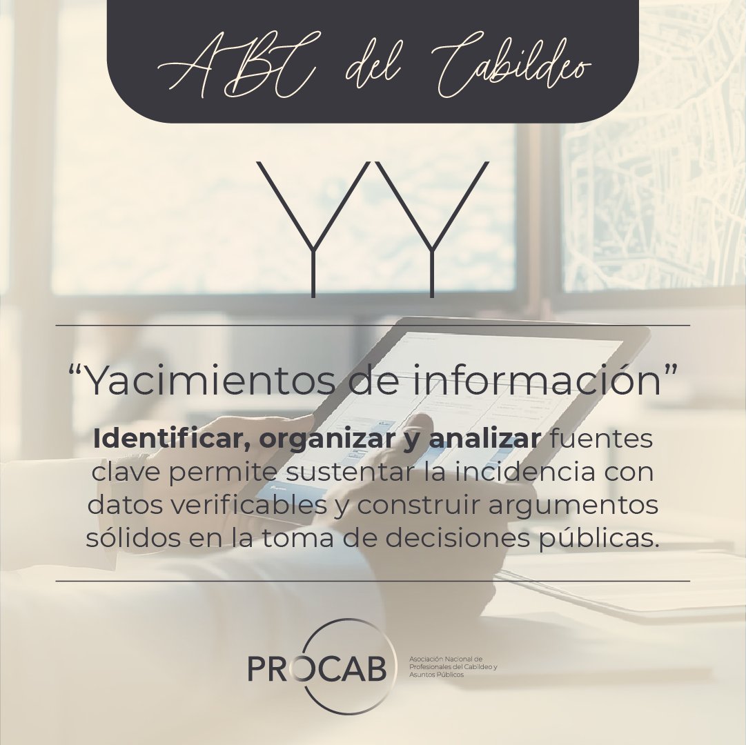 ProcabMexico's tweet photo. La calidad de una estrategia depende de la calidad de su información.

📊Trabajar con datos confiables permite pasar de percepciones a argumentos sólidos.

¡Fortalece tu incidencia con información verificable!✅

#ABCdelCabildeo #CabildeoResponsable #PROCAB https://t.co/Xj6BnhIawD