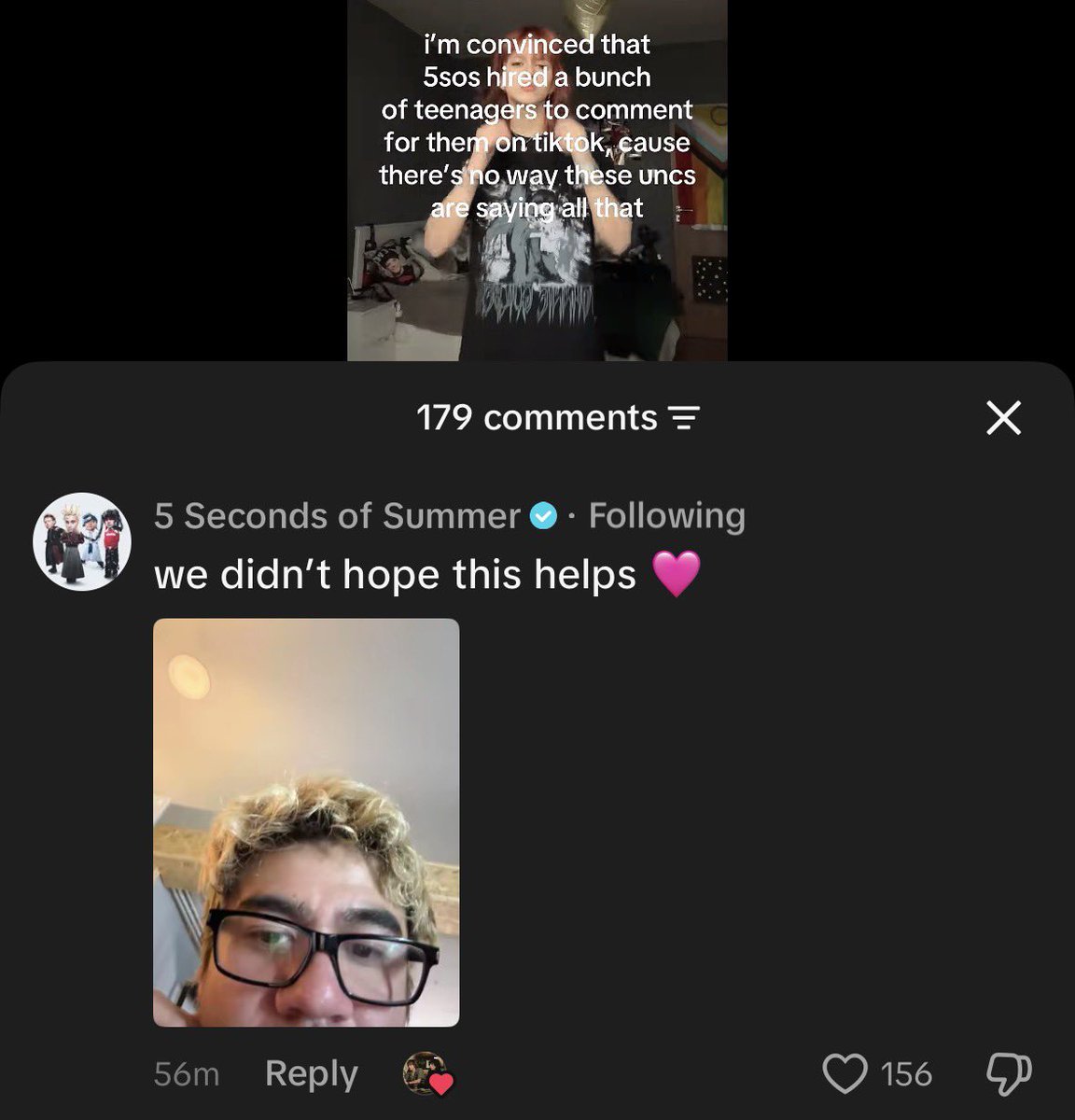 SO CALUM IS THE ONE OBSESSED WITH PINK HEART EMOJI LMAOOO