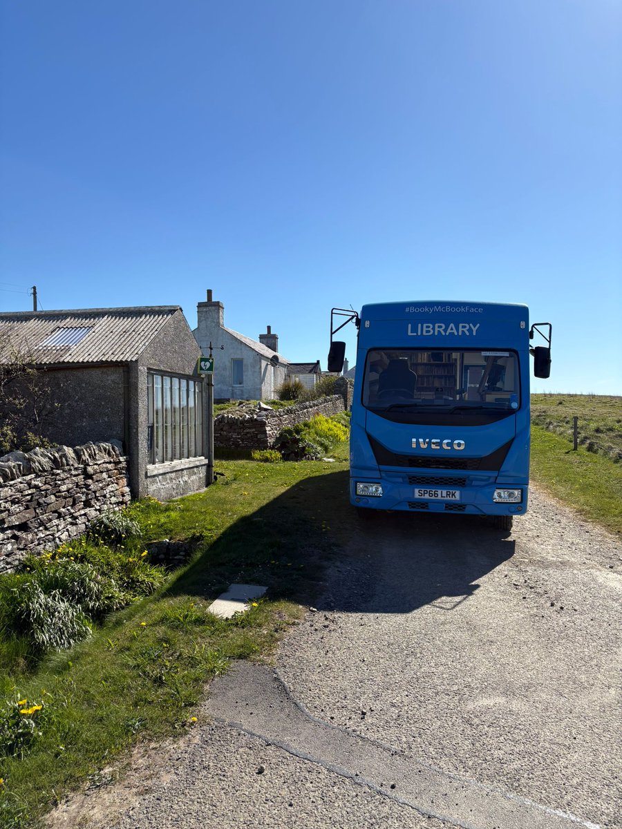 OrkneyLibrary's tweet image. And #BookyMcBookface has just returned from a beautiful sunny day delivering books on the island of Shapinsay. 🌞❤️ #Orkney