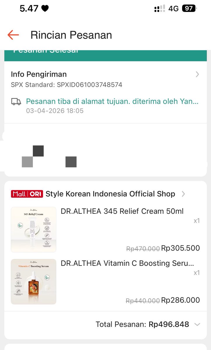 amacipetcolle's tweet photo. WTS PL ori yaaa
dr althea 345 sisa 50%an 100k 
dr althea vitamin c serum 85%an 170k 

minus gaada dusnya aja 
bisa oren ada admin 5% yahhh
dom karawang cikampek

#zonauang #zonaba #wts #preloved https://t.co/kJ3NejSEyH