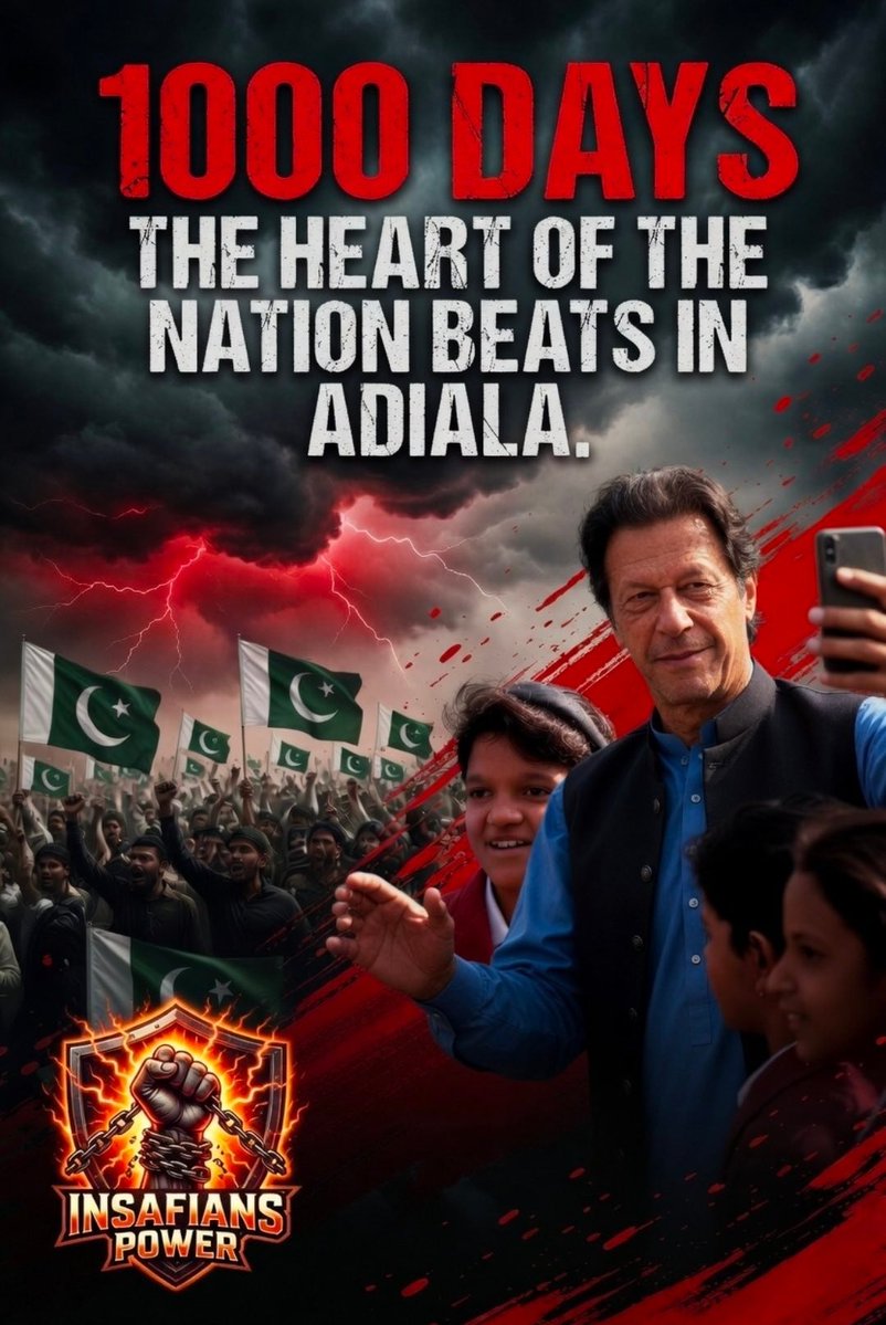 NaziaKa81229091's tweet image. 1000 days of resilience. 1000 days of standing firm for a vision. The spirit remains as strong as ever. 🇵🇰 #1000DaysKhanUnbroken #ImranKhan