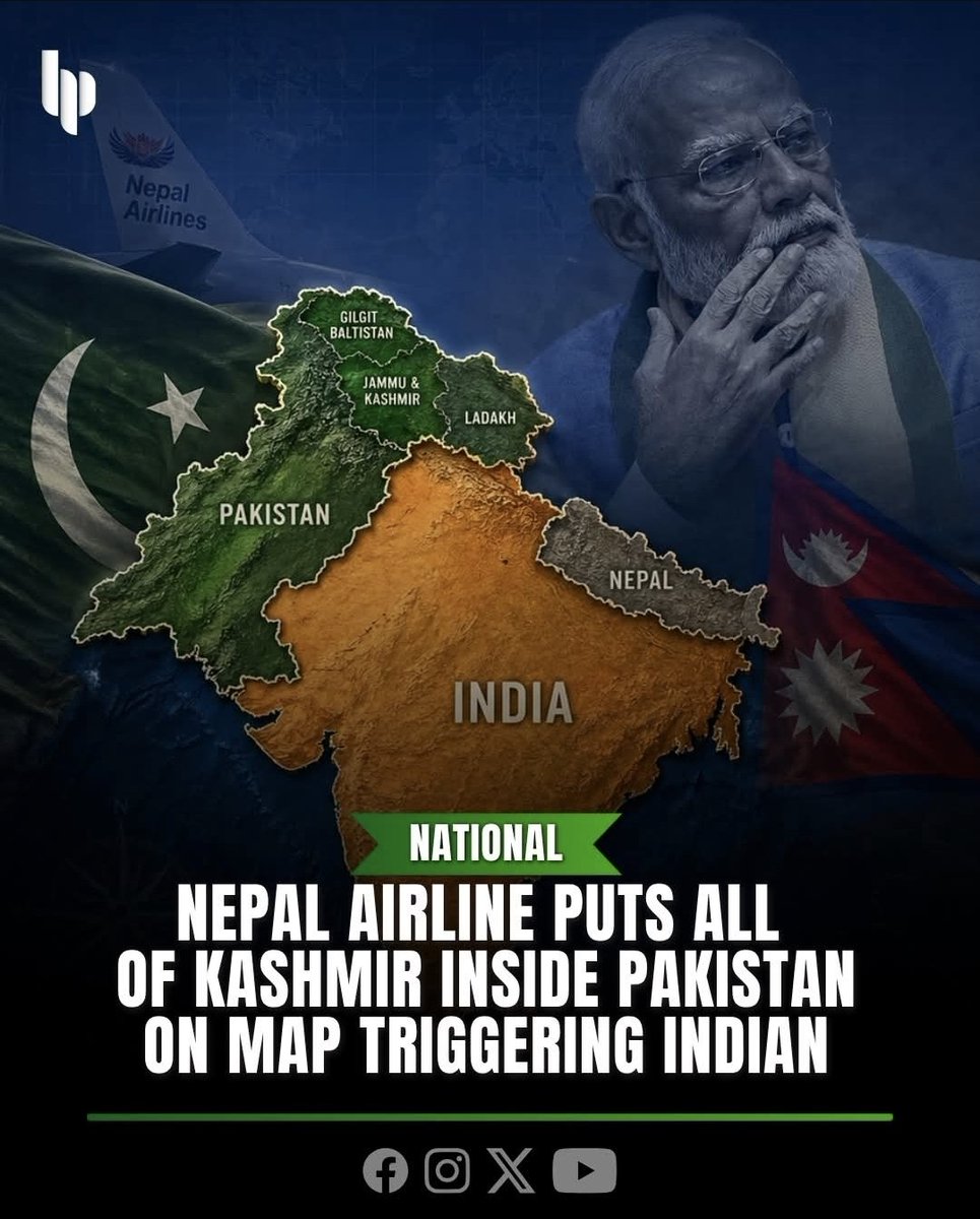 NEPAL AIRLINE PUTS ALL OF KASHMIR INSIDE PAKISTAN ON MAP TRIGGERING INDIAN
🤭
indiatvnews.com/news/world/nep…