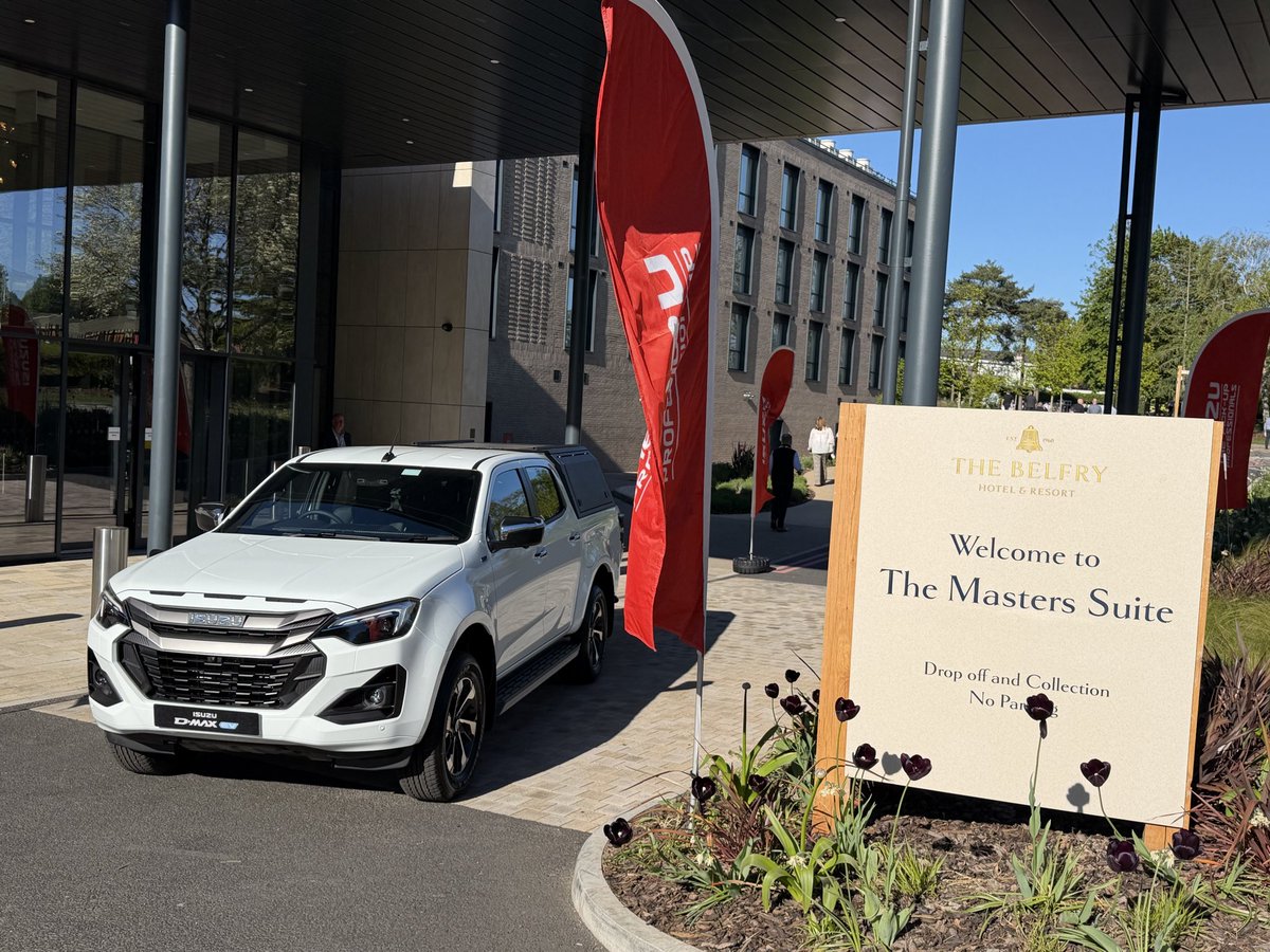 DitchburnTrucks's tweet image. A rare day off site for myself. Attending the Isuzu D-MAX national conference and awards dinner at a great venue, The Belfry Hotel &amp;amp; Resort. The only course to hold the Ryder Cup 4 times! Sun makes the courses look even better. ☀️ Happy Thursday 😎

#4x4 #towing #ev #bik