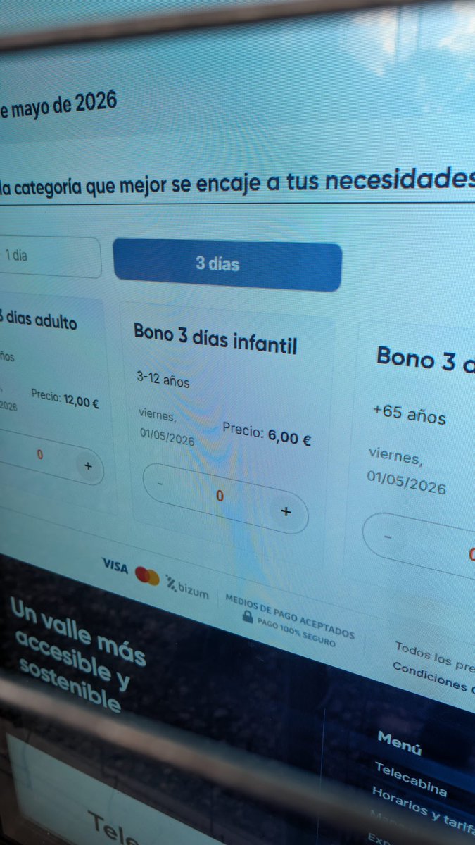 Jonpalacios79's tweet photo. @lugaresdenieve Y la máquina de tickets ya está encendida, precios definitivos? https://t.co/5CNuh1wn7X