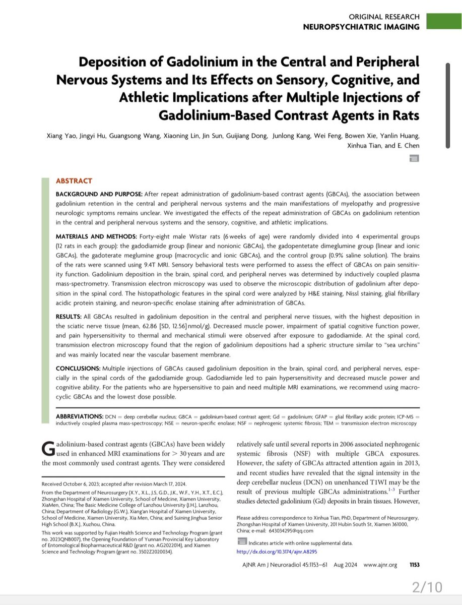 Gadolinium Risks Imagine ... Gadolinium-Based Contrast Agents allow for creating a ...