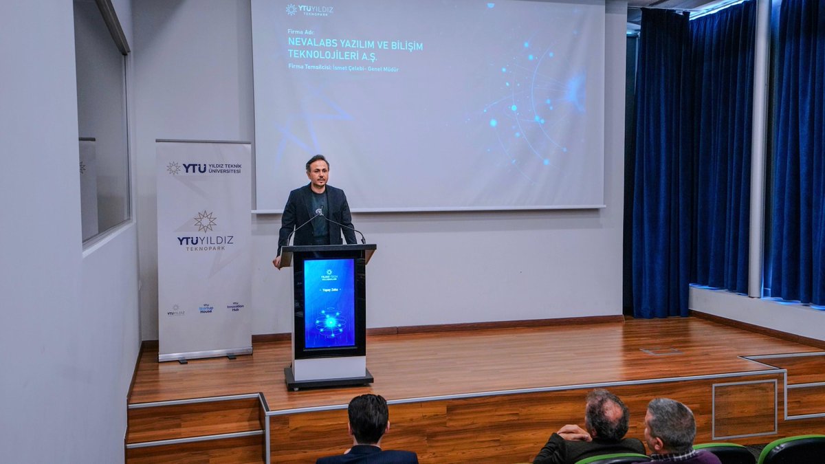 Nevalabs's tweet photo. We were pleased to join the AI-focused Yıldız Tech Meetings organized by @yildizteknopark.
On behalf of Nevalabs, our Co-Founder & CEO İsmet Çelebi presented our company, AI-powered solutions, R&D activities and real-world project experience.
#Nevalabs #AI #YTÜYıldızTeknopark https://t.co/G73ggoBqiC