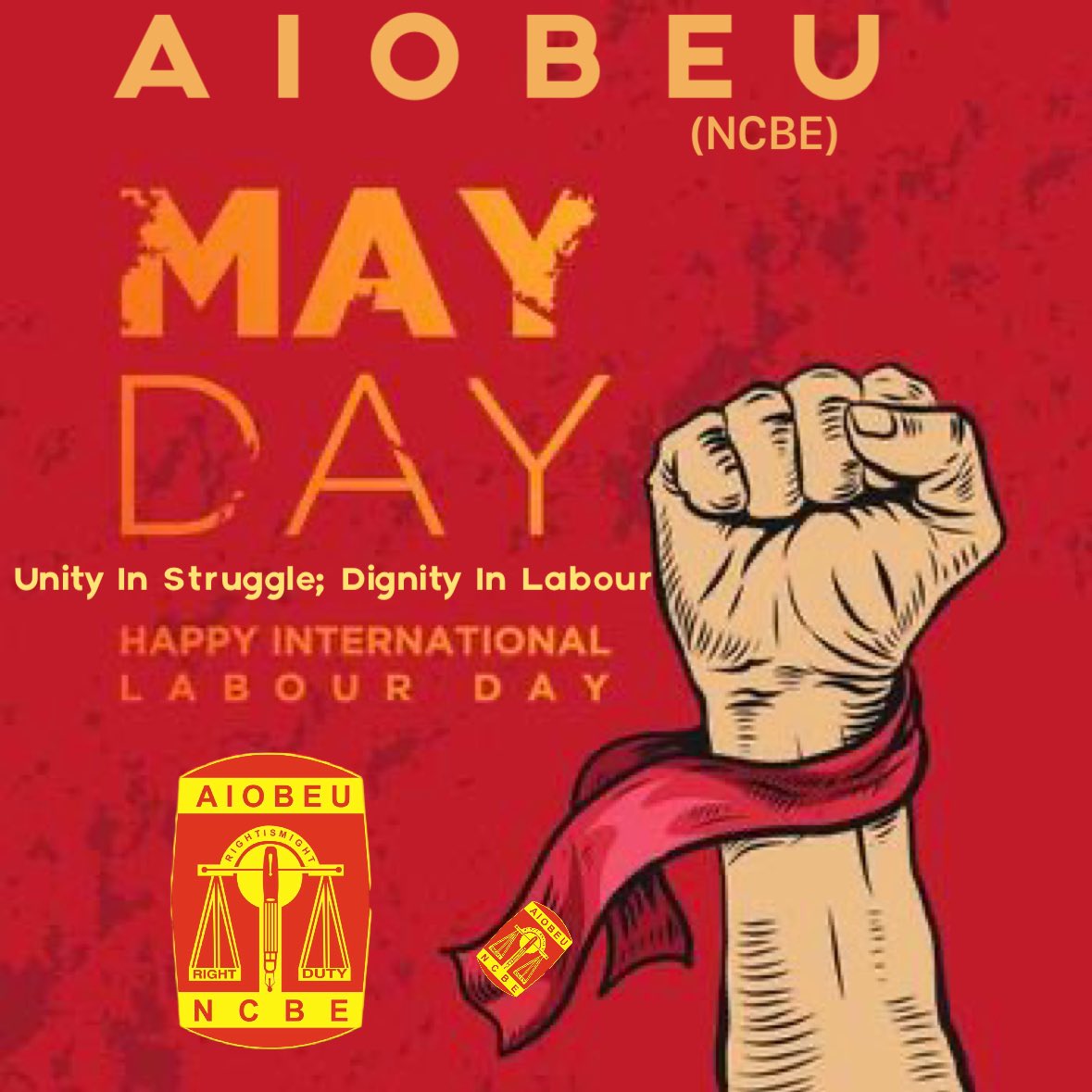 AIOBEU's tweet photo. Revolutionary greetings to all comrades! 

Long live workers unity!
Long live #MayDay ! 
Inqilab Zindabad ✊🏻

@ncbeofficial https://t.co/MXSYX1Elcp