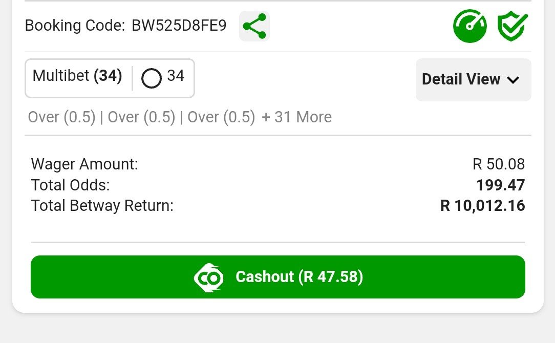 AlistairCpt95's tweet image. Weekend Investment (Fri-Sun). 

Second Half Over 0.5 Goals.

R50 Gives us 10k On Sunday. 

BW525D8FE9

#betway #betwaycodes #train