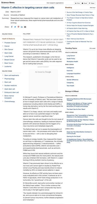 questmoosa's tweet photo. → Vitamin C and Cancer

High-dose Vitamin C works differently than standard doses for cancer. At doses of 25–100 grams (IV), Vitamin C generates hydrogen peroxide in the bloodstream. Cancer cells lack the enzyme (catalase) to break it down.

This leads to oxidative stress and and selective cancer cell death while healthy cells are unharmed.

It’s nature’s chemotherapy.