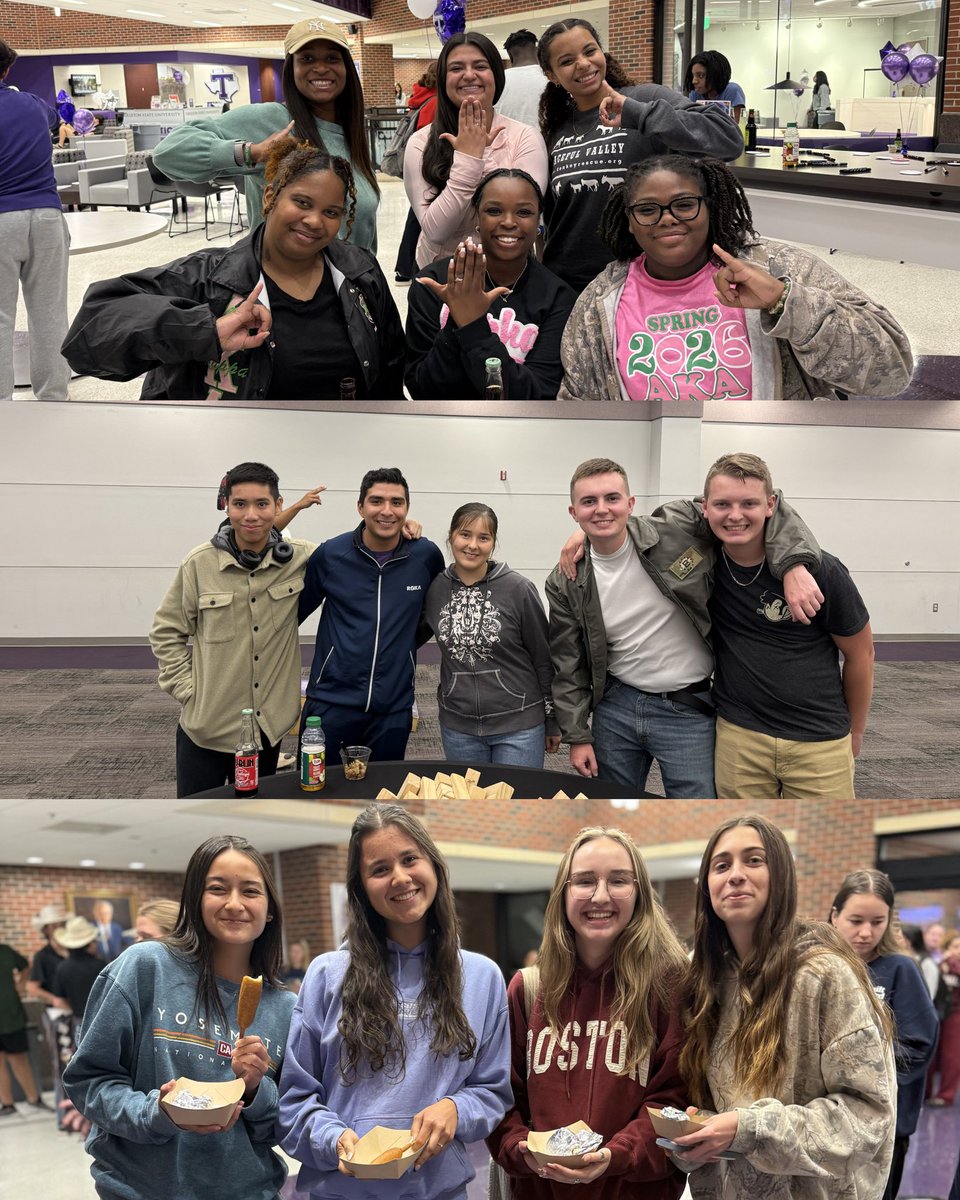 sherribphd's tweet image. What a great time at Late Night Study Break with the Hurleys last night!!💜

Good Luck on Finals Texans!

#tarletonstateuniversity #FinalsWeek #LateNight