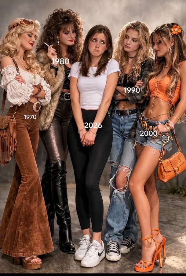 Dr_Diana82's tweet image. So, which era’s style is trending? #Fashion #70s #80s #90s #2020s #2026 #Trends #HappyThursday!🌹