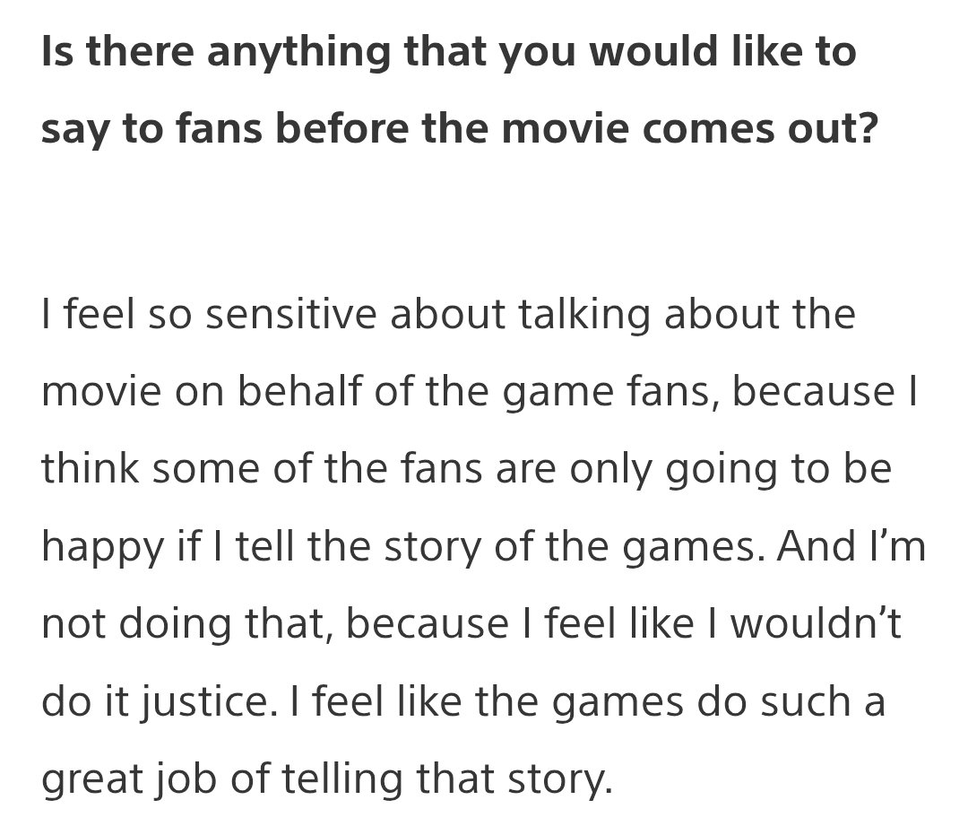 Quote from Zach Cregger with regards to separating the movie from the games: