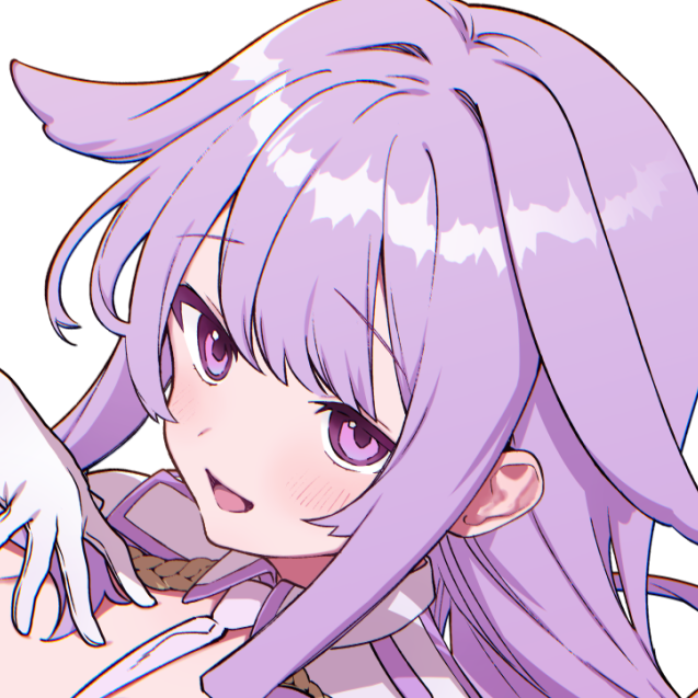 アイコンの卯級さんずっと初期デザイン(目が紫色)のままだったからちょい加筆してアップデートしてみた!🐇 