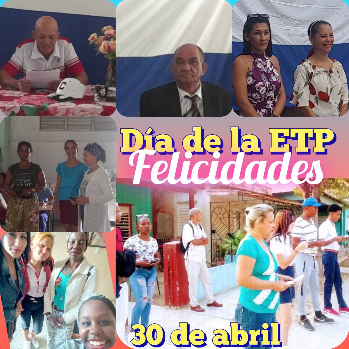 CuetoEducadores's tweet photo. Muchas felicidades a todas las instituciones educativas de la ETP #Cuba, en especial las instituciones cuetenses Gildo Fleitas López y Carlos Manuel de Céspedes. @BanesDGE @CubaMined @CuetoDge29389 @NelsyYamirka @de_la61260 @DmeDirCueto @DPEHolguin #LaPatriaSeDefiende https://t.co/1X1ubmdJPv