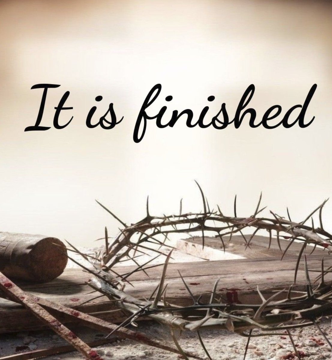 HALLELUJAH!! 

We rest in the finished work of Jesus, beloved!!!

Abba didn’t leave us a war to win... 
He dwells with us..
We are walking VICTORY!! 

“It is finished!”