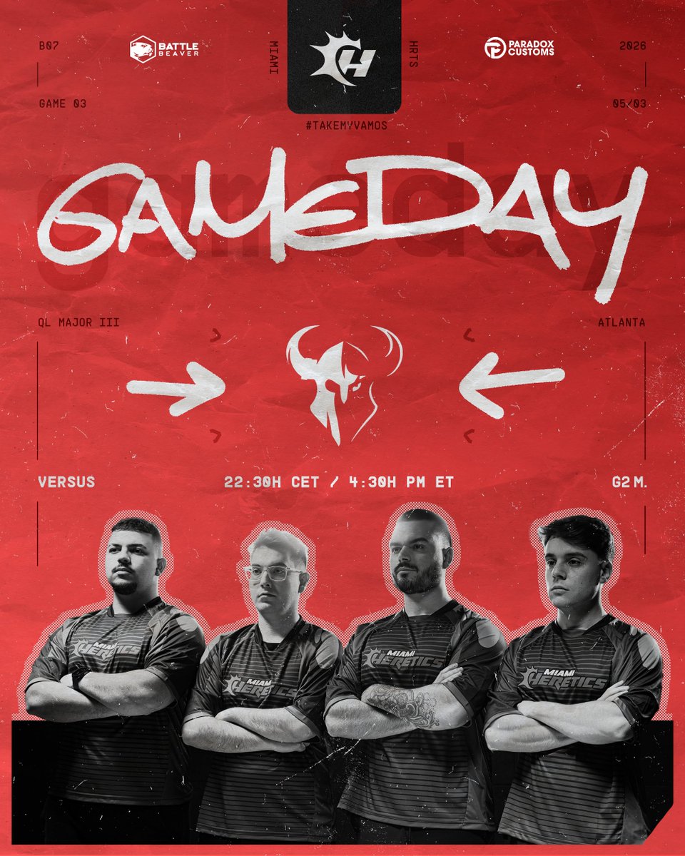 MiamiHeretics's tweet photo. 2-0 weekend.

· 4:30pm ET | 10:30pm CEST

#TakeMyVamos https://t.co/jFHvQ7sHof