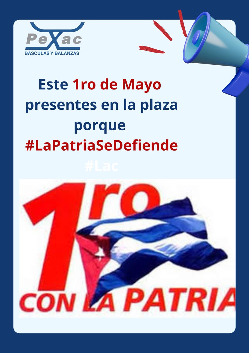 DPexac's tweet photo. Ante las amenazas del Imperio de intervenciones militares y las constantes presiones de las que es víctima nuestro país, los cubanos estaremos mañana desfilando este #1deMayo para demostrar que #CubaEstáFirme y la #LaPatriaSeDefiende. No nos dejaremos  arrebatar la soberanía. https://t.co/AEYwsBEjBd