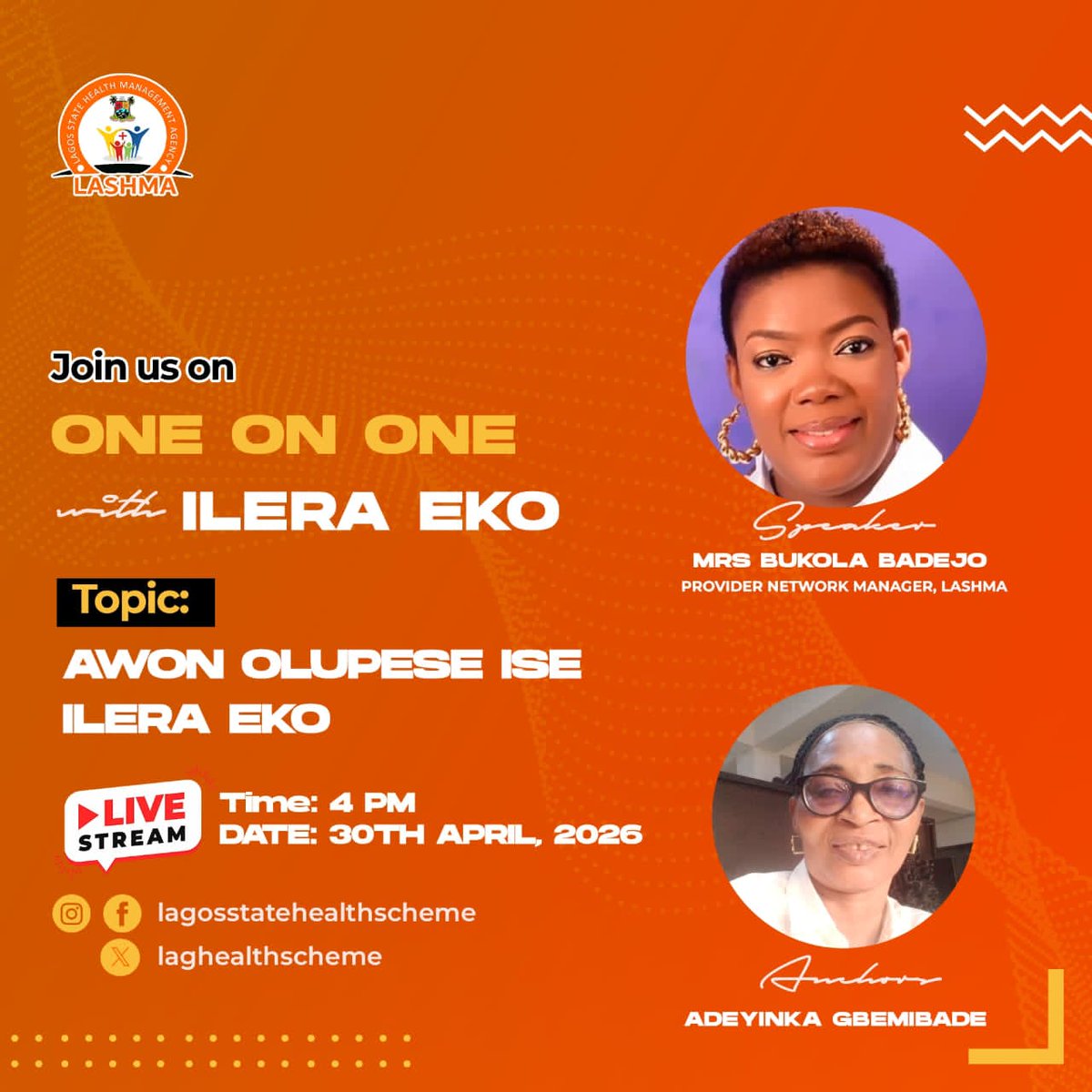 Join the conversation!

Learn about ILERAEKO Healthcare Providers with the Provider Network Manager herself Mrs Bukola Badejo expressed in Yoruba.
facebook.com/share/v/18XuhH…