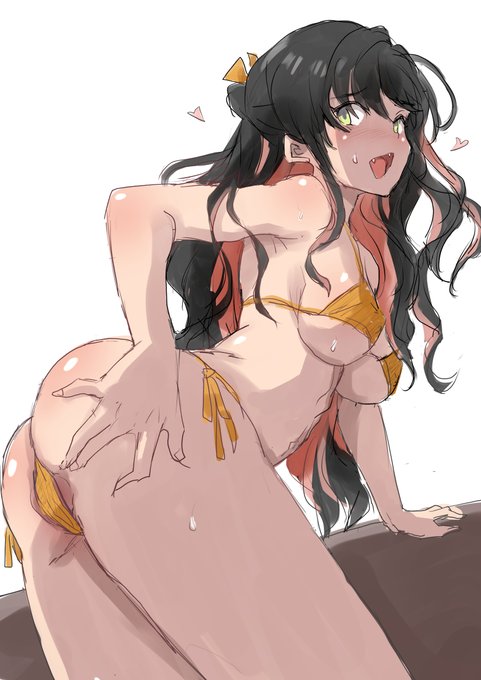 今日のらくがき ビキニ長波さん